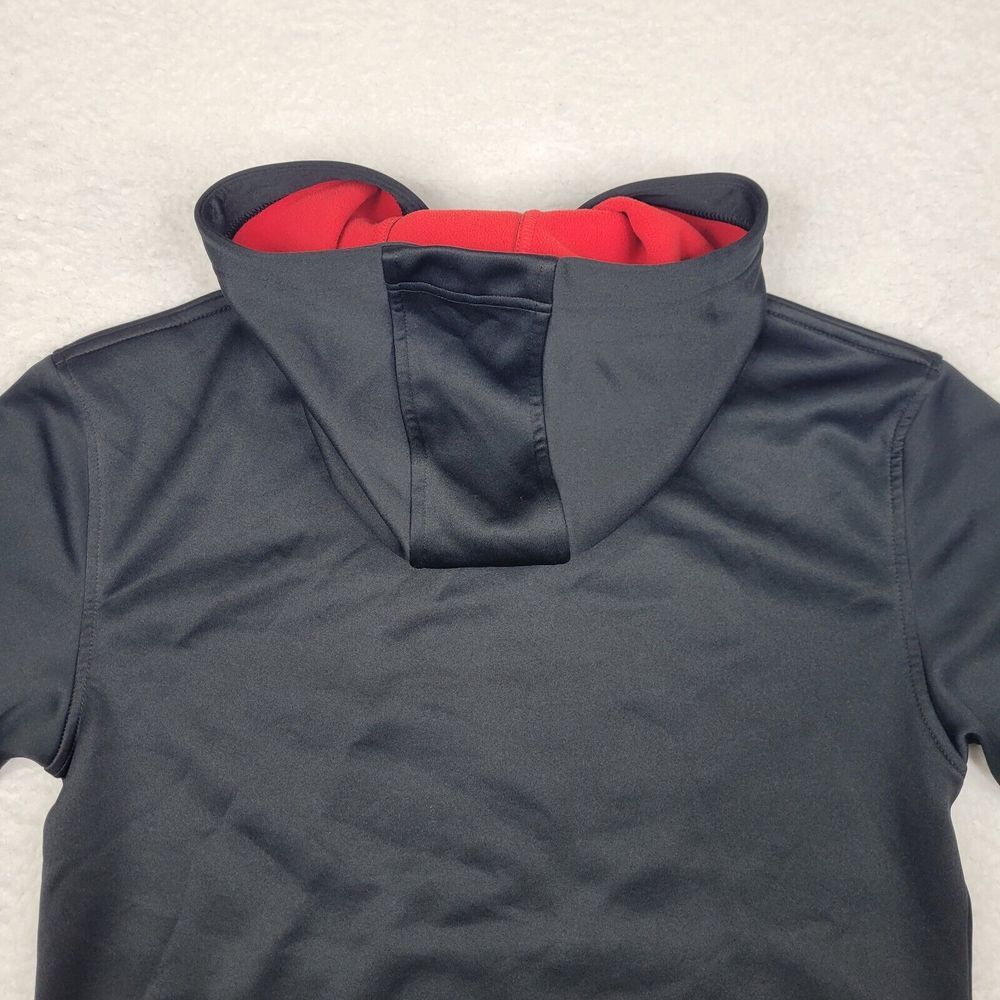 VTG Champion Hoodie Mens Large Black Fleece Sweatshirt‎ Long Sleeve Pullover Y2K - Picture 5 of 10